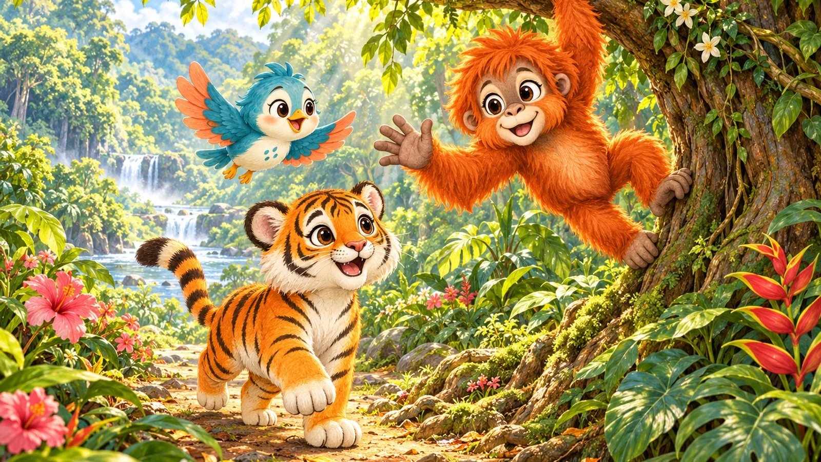 Ilustrasi Lima dan Rumah Hijau