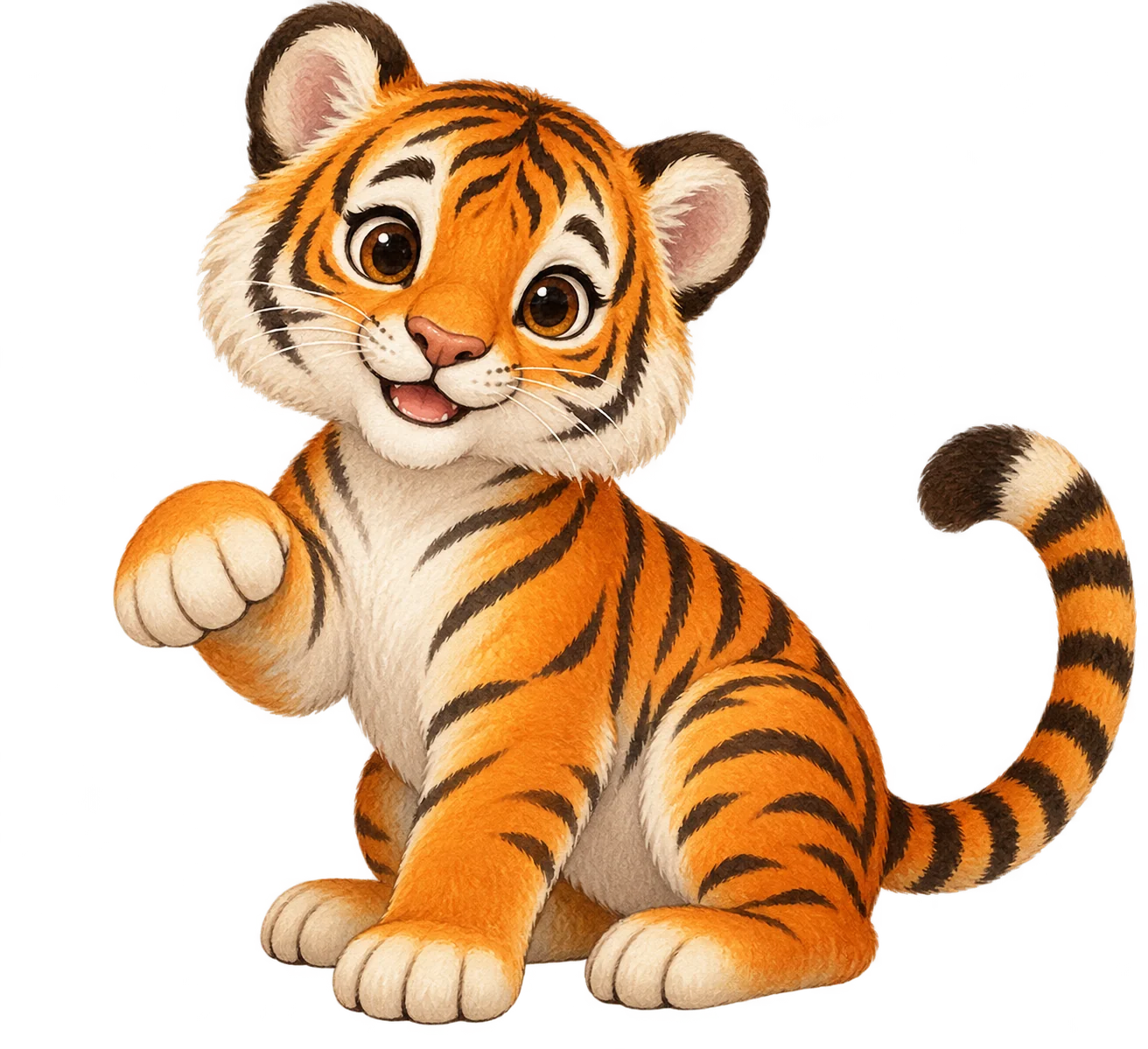 Rima si Harimau menyambut dengan ceria